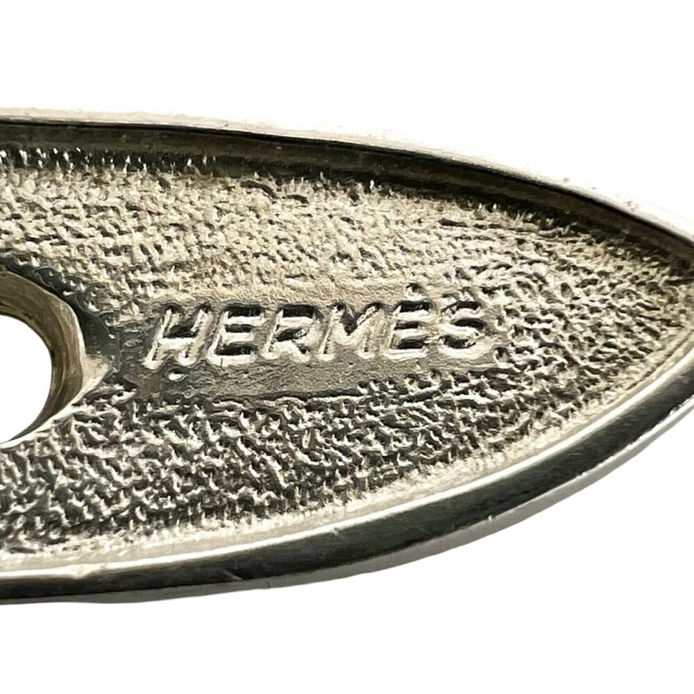 HERMES Vintage Boucles Sellier MM Bracelet, Sterling Silver 925, Men's Access... - Picture 3 of 6